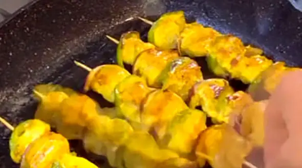 طرز تهیه جوجه کباب تابه ای مثل هتل ها + فیلم