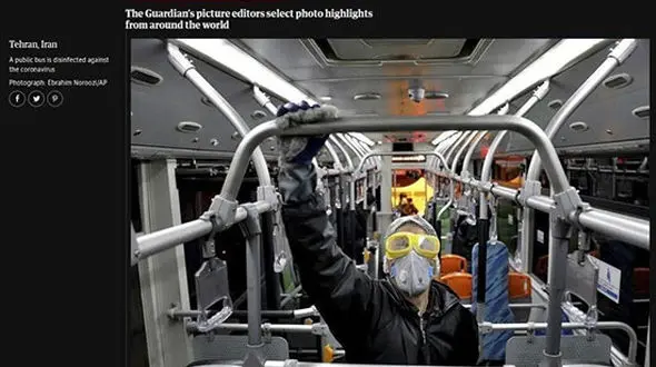 عکس روز گاردین / کرونا و متروی تهران
