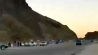 فیلم لحظه تصادف شدید در پیست / همدان 