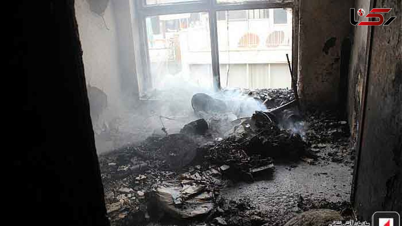 آتش به جان انباری منزل مسکونی افتاد + عکس