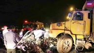 فاجعه مرگبار در هریس / کامیون پیکان را با 2 سرنشین له کرد + عکس تلخ