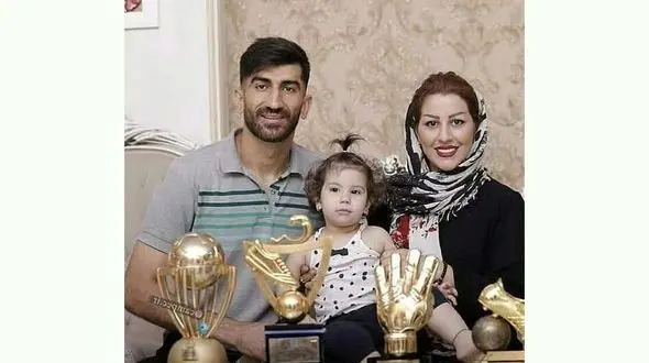 عکس لباس مجلسی همسر علیرضا بیرانوند ! + عکس