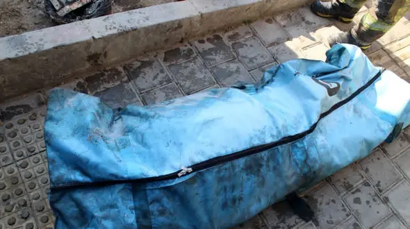 فیلم و عکس از آتش سوزی مرگبار در اتابک تهران / یک مرد زنده زنده سوخت