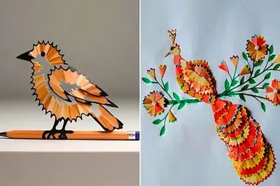 هنر با تراشه‌ های مداد: 15 طرح خاص و خلاقانه برای شما