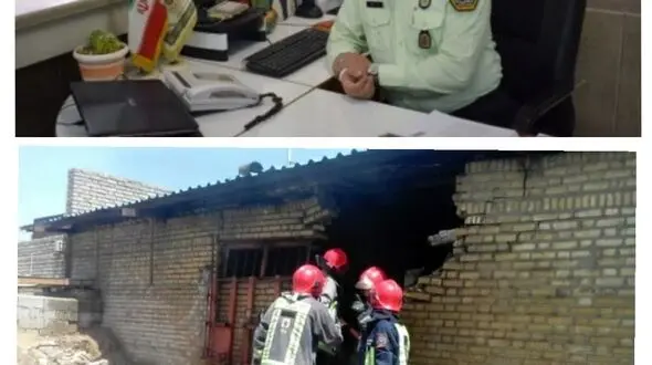 سرباز وظیفه شناس ناجی ده ها رأس دام و طیور شد/ از مامور فداکار پلیس کاشان تقدیر بعمل آمد