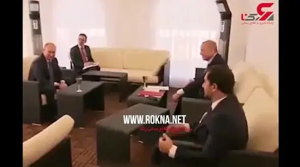 سوتی اردوغان در دیدار با پوتین مقابل خبرنگاران + فیلم 