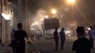فیلم آتش گرفتن اتوبوس مسافربری در رامسر