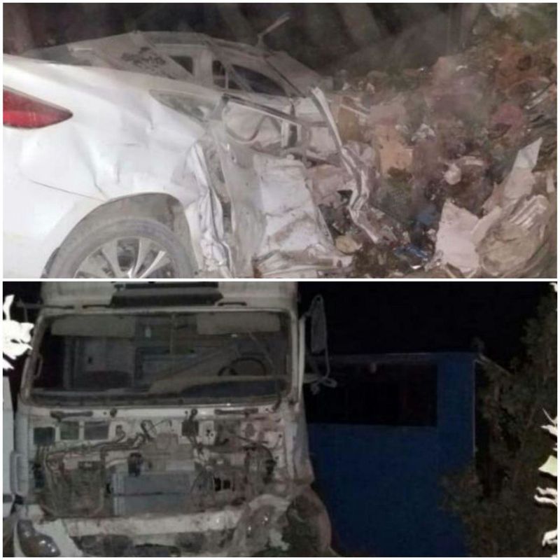 عکسی تکان‌دهنده از مچاله شدن یک خودرو در رباط کریم
