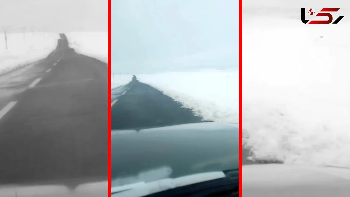 فیلم جاده سلاجاده بوکان به شاهین دژ پوشیده از برف