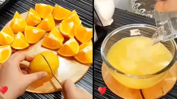 طرز تهیه نکتار طبیعی پرتقال + فیلم