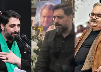 فیلم/ مداحی باشکوه مجید بنی فاطمه در خانه زنده یاد اکبر عبدی 
