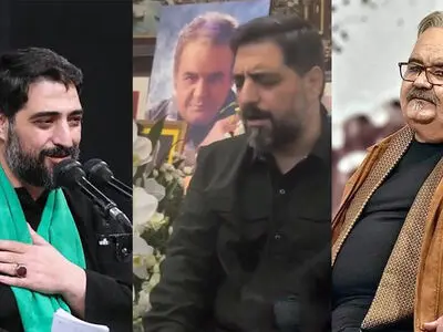 فیلم/ مداحی باشکوه مجید بنی فاطمه در خانه زنده یاد اکبر عبدی 