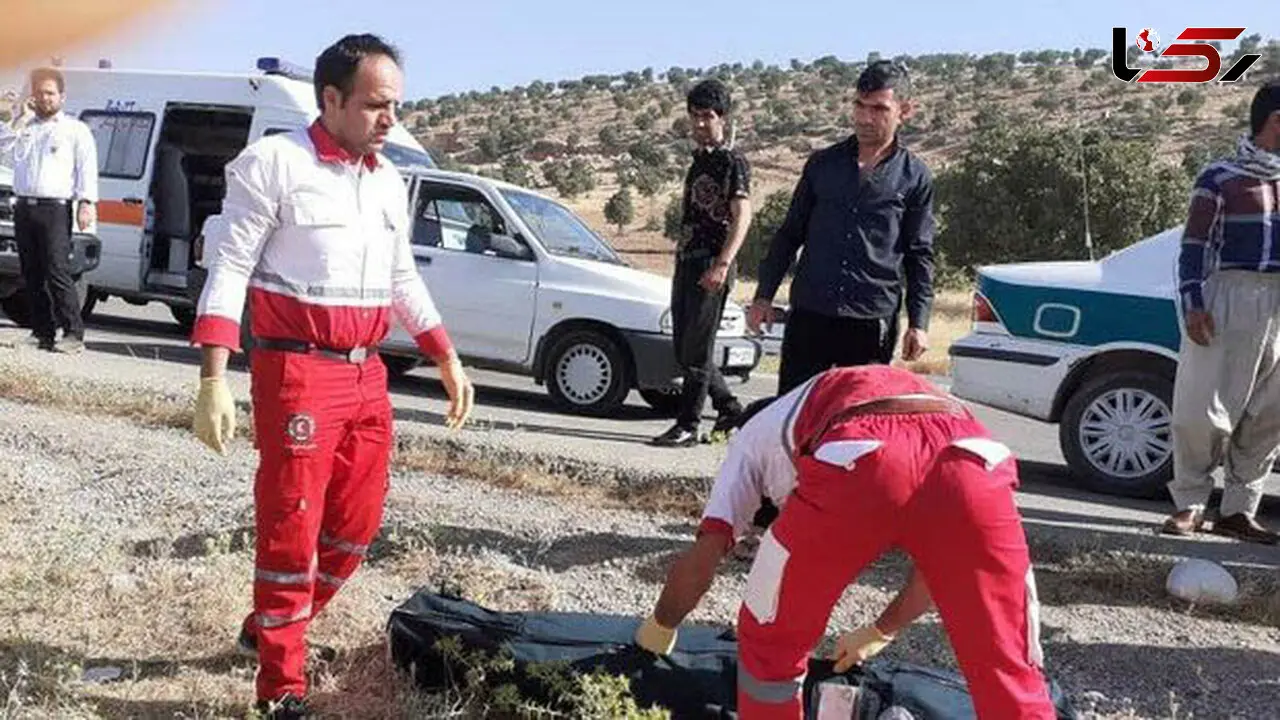 راننده خطاکار پراید جان یک نفر را گرفت + عکس