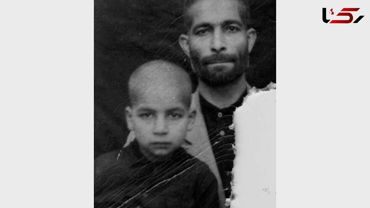 تصویری از کودکی حسن روحانی در کنار پدرش