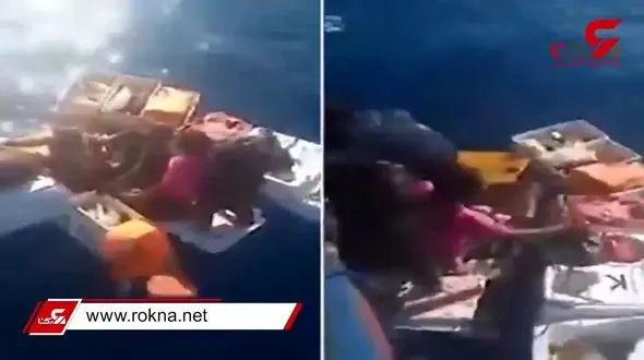 ببینید| لحظه نجات ملوانان گرفتار در دریا بعد از چهار روز ! +فیلم