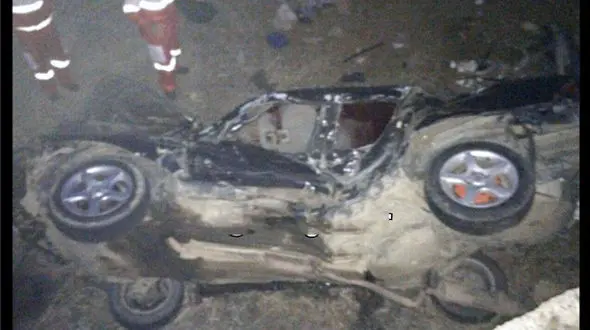 واژگونی مرگبار سمند در محور سقز دیواندره / 4 نفر در دم جان باختند + عکس