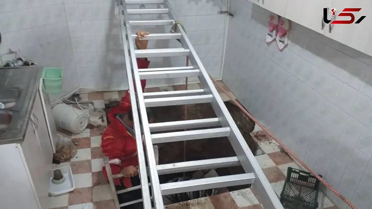 آشپزخانه زن جوان سمنانی را بلعید / فیلم باورنکردنی از صحنه بلعیدن