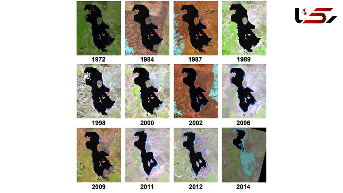 مرگ تدریجی دریاچه ارومیه +عکس