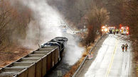 ببینید /  اولین فیلم از انفجار قطار حامل اسید در ایالت نبراسکا