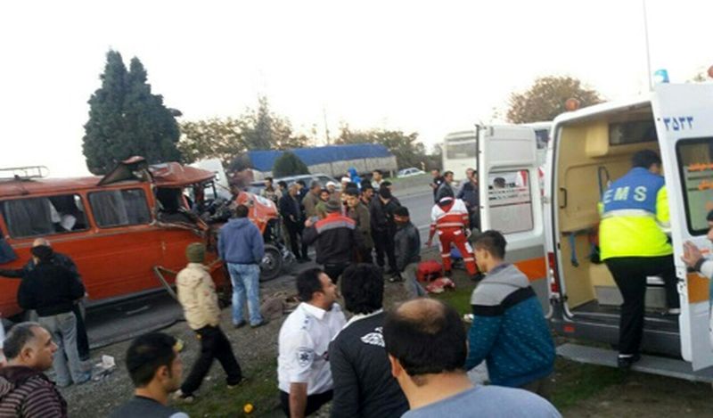 مصدومیت ۲۱ نفر در دو سانحه رانندگی شهر‌های نکا و بهشهر