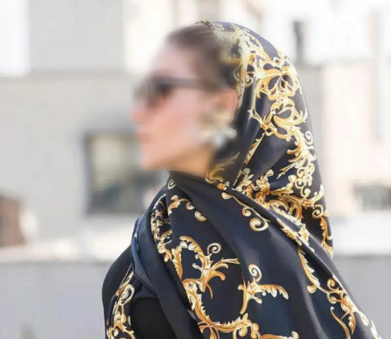 مدل بستن شال و روسری
