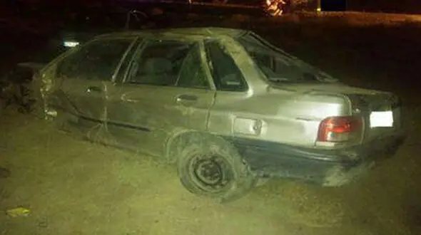 مرگ کودک شش ماهه در واژگونی پراید +تصویر 