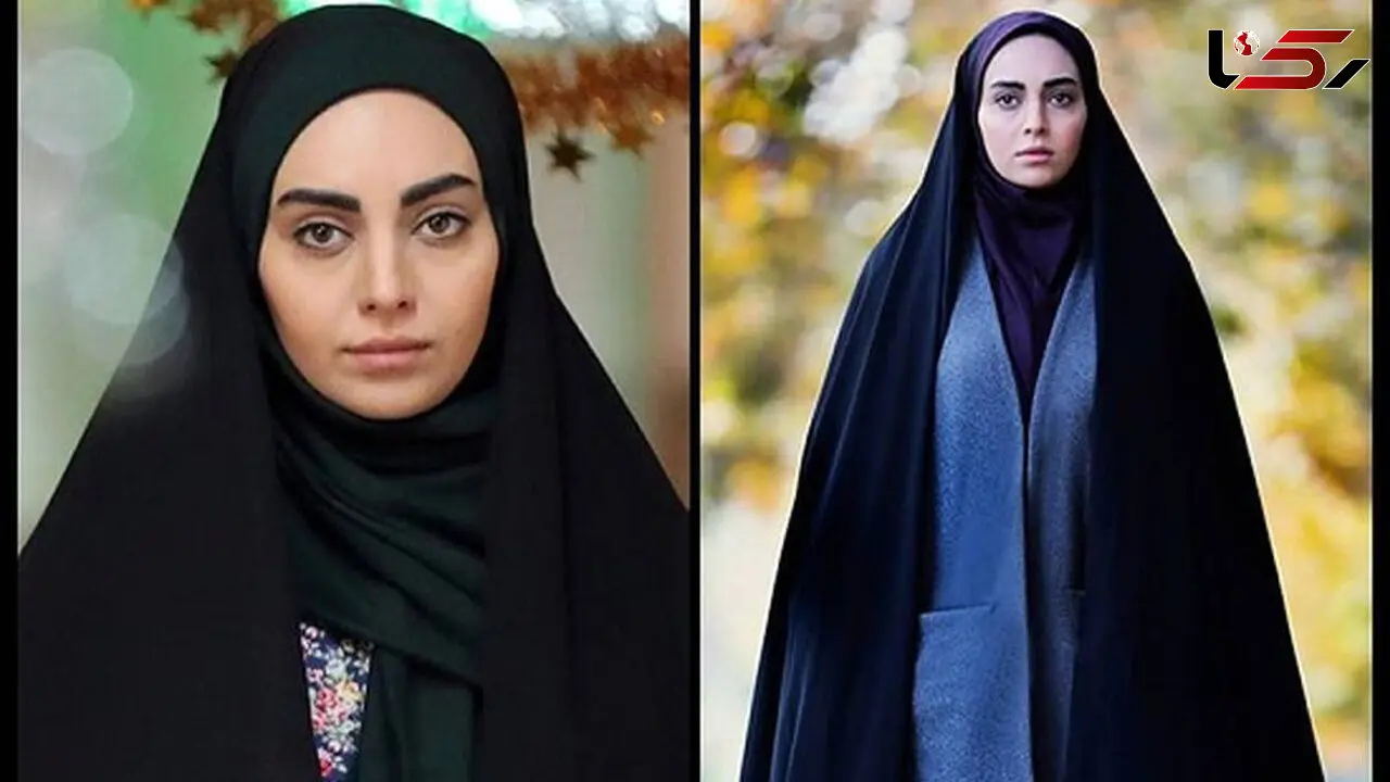 عکس باورنکردنی  خانم بازیگر محجبه تلویزیون ! / مهشید جوادی با شلواری منشوری !