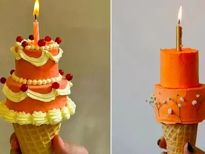 15 مدل کیک بستنی تولد که جشن شما را خاص‌ تر می‌ کند! / مخصوص متولدین بهار و تابستان