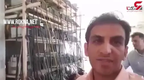 مزرعه بیت کوین در آبادان از مدار خارج شد + فیلم 