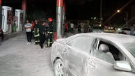 راننده تیبا در شیراز باعث آتش سوزی هولناک در پمپ بنزین شد + عکس و جزییات