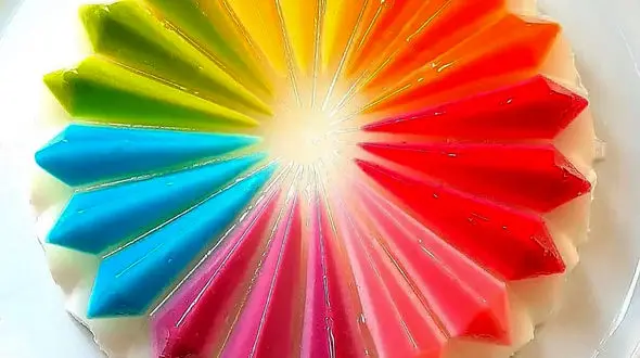 طرز تهیه ژله بستنی رنگی 