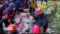 نجات کودک 2 ساله از زیر آوار پس از 79 ساعت + فیلم حیرت آور