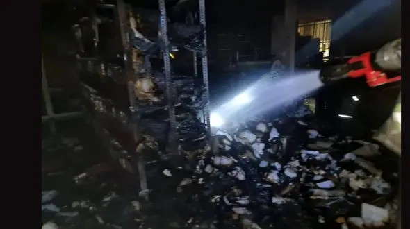 آتش سوزی یک بانک در جویبار + جزییات