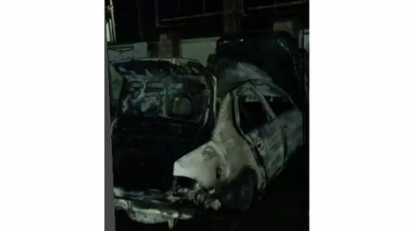 یک سمند در چابکسر آتش گرفت