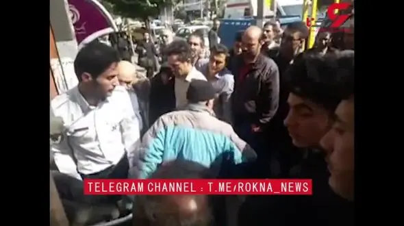 مردی در مشگین شهر اقدام به خودسوزی با بنزین کرد+ فیلم