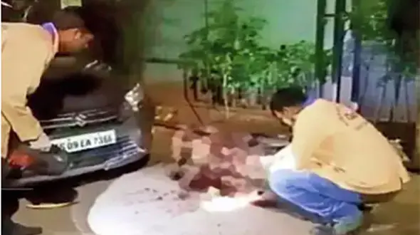 صحنه فجیع از مغز متلاشی مرد بازرگان کنار خیابان + عکس 