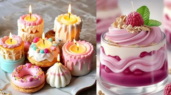 شمع‌ های فانتزی خارجی با طرح‌ خوراکی برای سورپرایز تولد