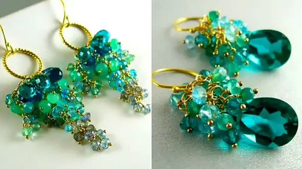 مدل‌ های براق گوشواره کریستالی کوارتز؛ راز زیبایی و خاص بودن شما