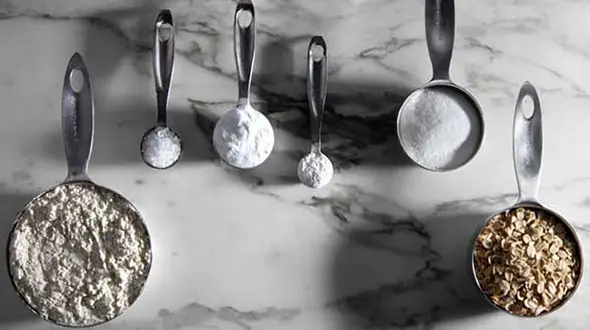 جدول های مهم اندازه گیری پیمانه آشپزی