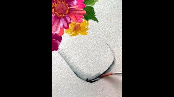 نقاشی گل های بهاری + فیلم