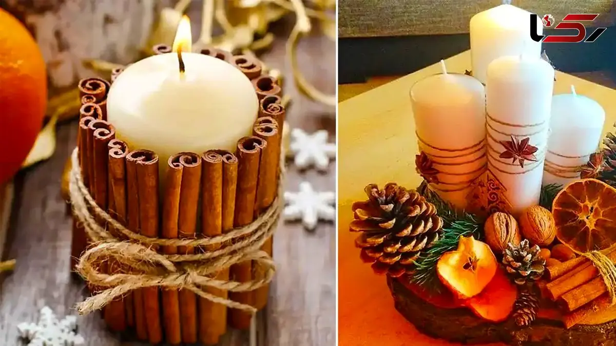 ساخت شمع دکوری خاص با چوب دارچین؛ 15 طرح جذاب