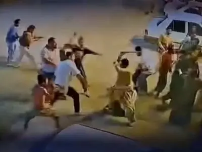 فیلم لحظه قمه کشی  جلوی  تالار عروسی در سنندج