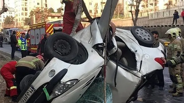 تصادف پرحادثه در تبریز 