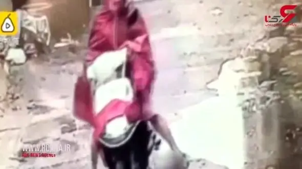 فرار موتور سوار از صحنه جرم بعد از تصادف با کودک + فیلم