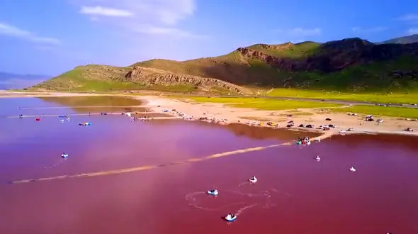 ببینید / نماهنگ بی کلام و آرامش بخش با تصاویر زیبا از دریاچه مهارلو + فیلم