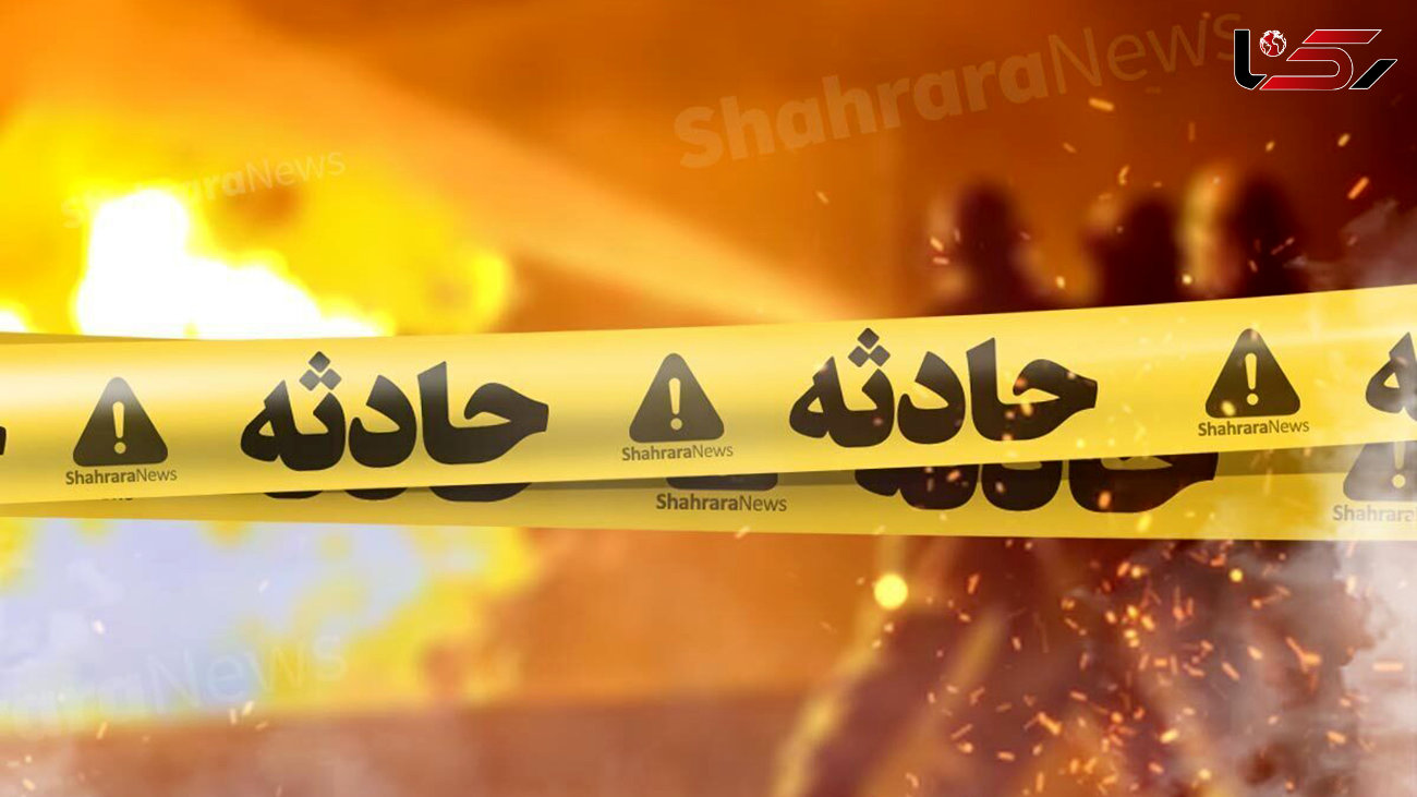 فیلم هولناک از تصادف مرگبار پیکان با اتوبوس در مشهد / پاکبان مشهدی زنده زنده در آتش پیکان سوخت 