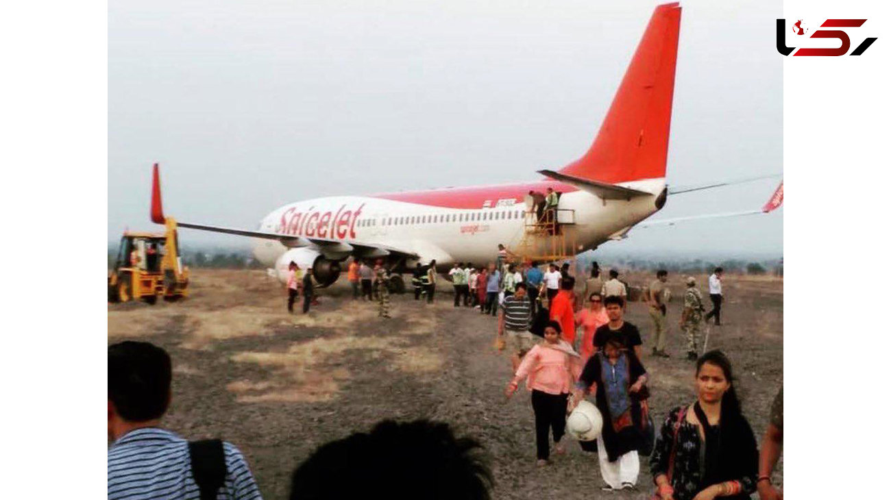 خروج بویینگ 737 از باند فرودگاه شیردی هند
