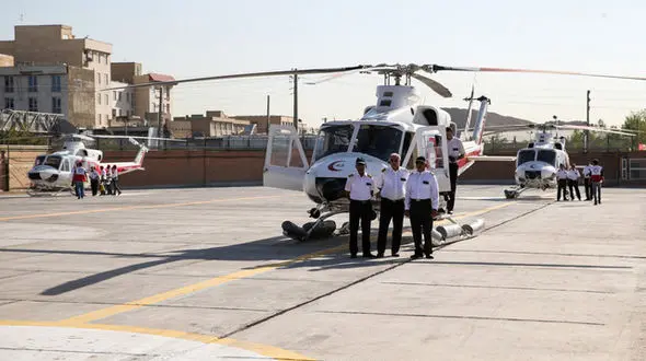 ورود 3 فروند بالگرد جدید به ناوگان هلال احمر / ناوگان امداد هوایی مجهزترین ناوگان هوایی دنیا