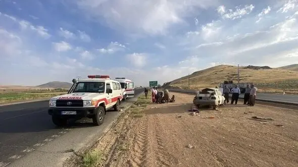 ۷ مصدوم و یک کشته در تصادف محور شاهین دژ - میاندوآب 