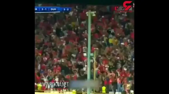 فریادهای عجیب گزارشگر عرب زبان در زمان گل منشا به الدحیل +فیلم